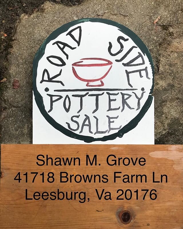 Because of COVID-19, Wood Fired Pottery will be having a Road Side Sale from May 30th to July 31st.  Please stop by and check out the fresh pots that recently came out of the kiln.  #shawngrovepottery #shawngrovepottery.com #sale #potterysale #crafts