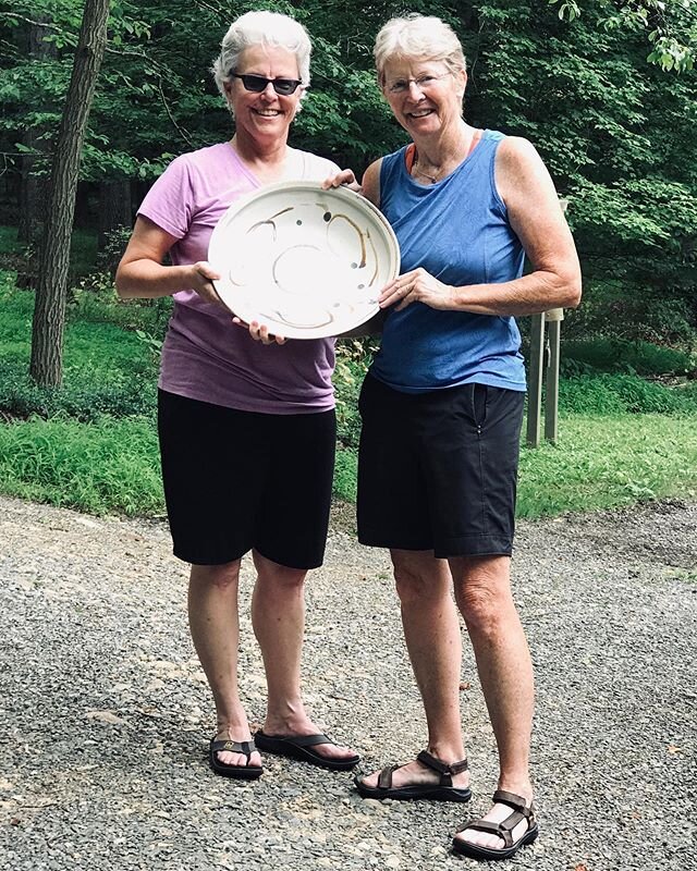 We made some new friends at our Road Side Pottery Sale today.  Their purchase was this wonderful platter.  Selling pottery has been difficult during this trying time.  The positive response of folks venturing to the shop has given me a great sense of