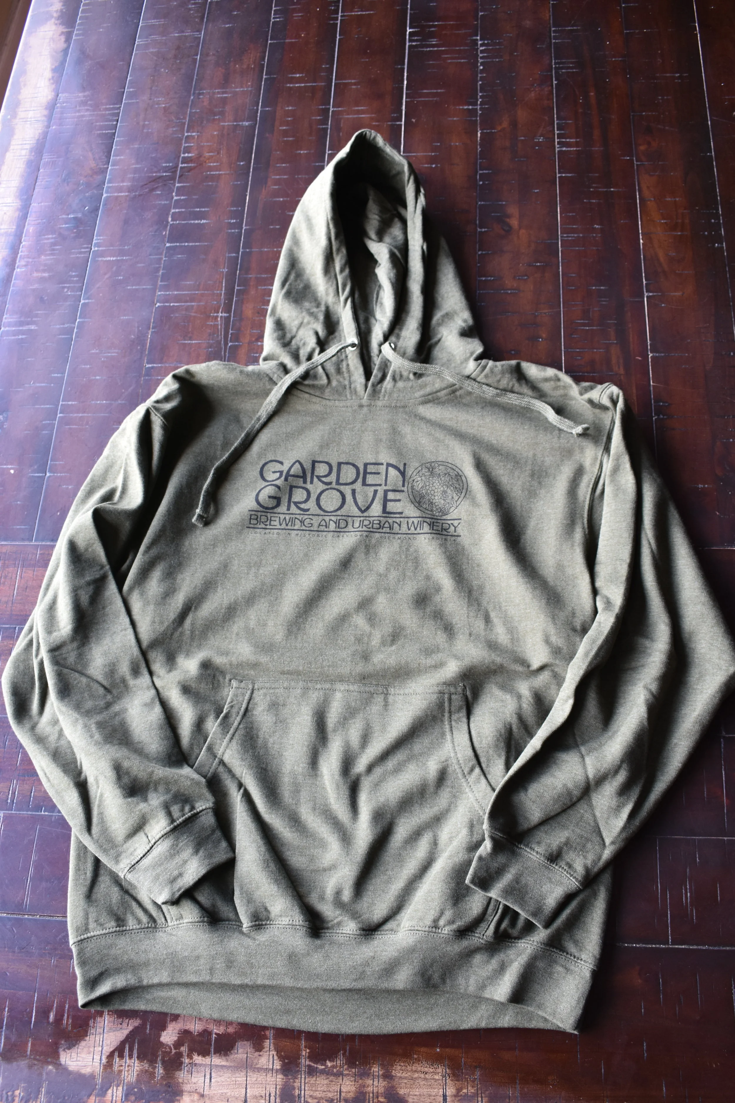 Olive Green Garden Grove Hoodie