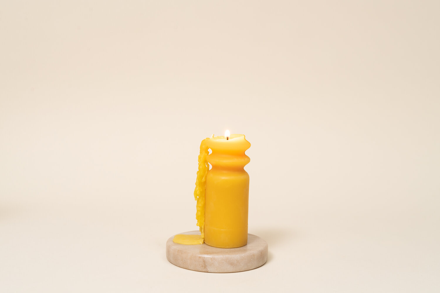 BMN Organic Beeswax Candle- Unscented