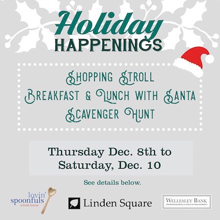 Purchase a $50 gift card for only $35 during Holiday Happening event @lindensquarewellesley 5PM - 7PM Thu Dec 8 &amp; Fri Dec 9!