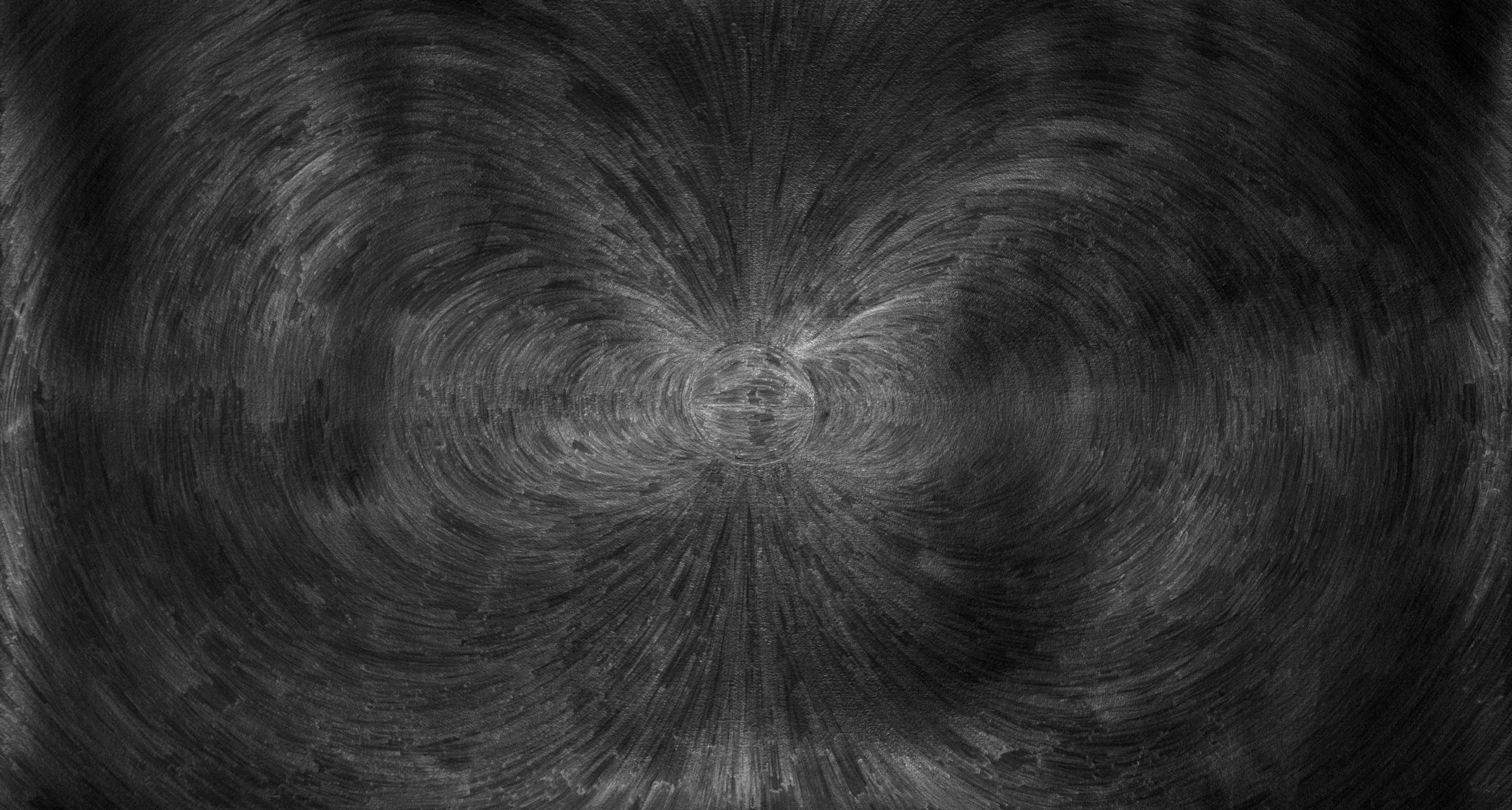 The Sound of Inside Graphite on Arches Paper, 22.5" x 42", 2018.