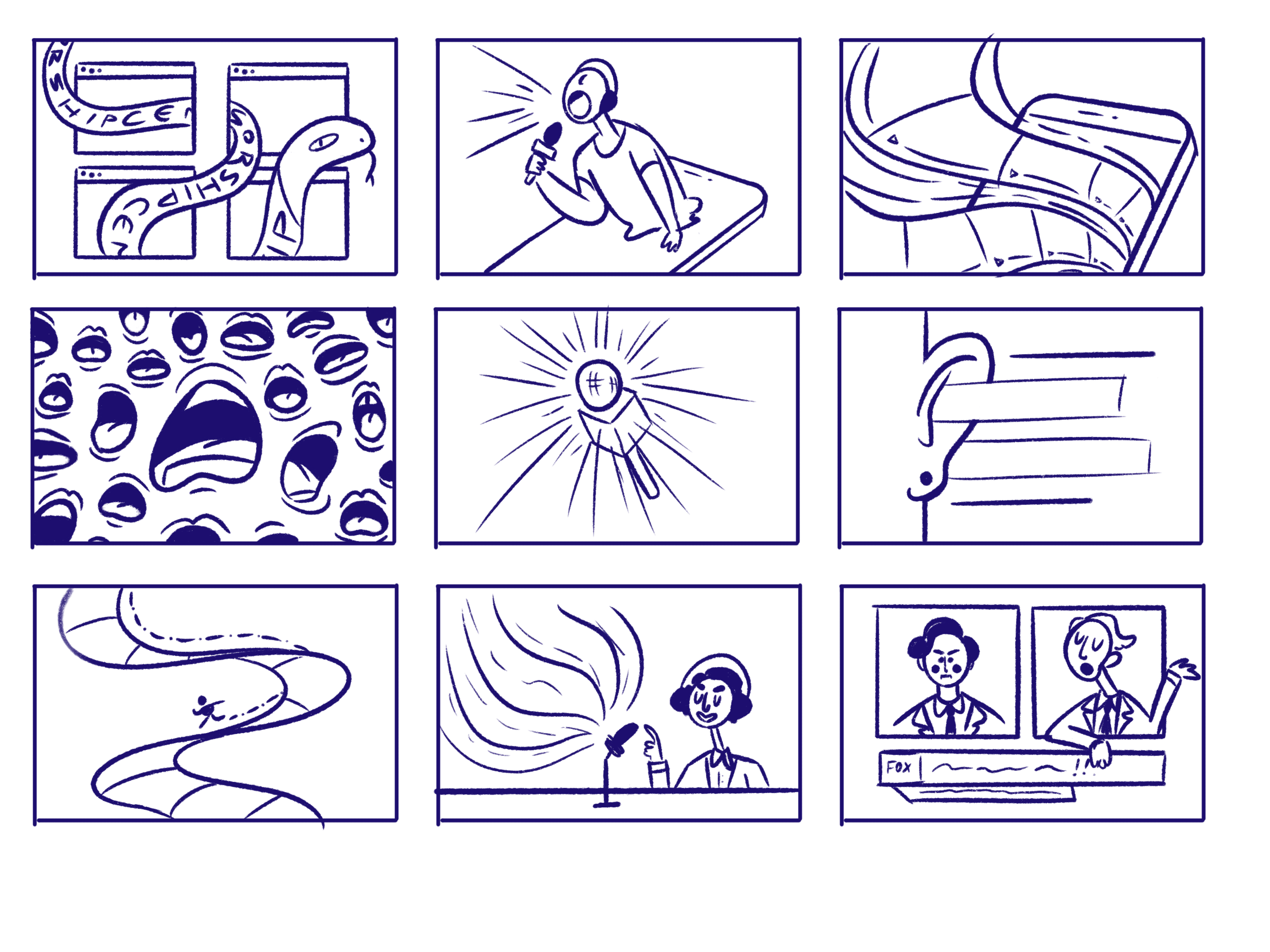  Early concepts, exploring visual metaphors 