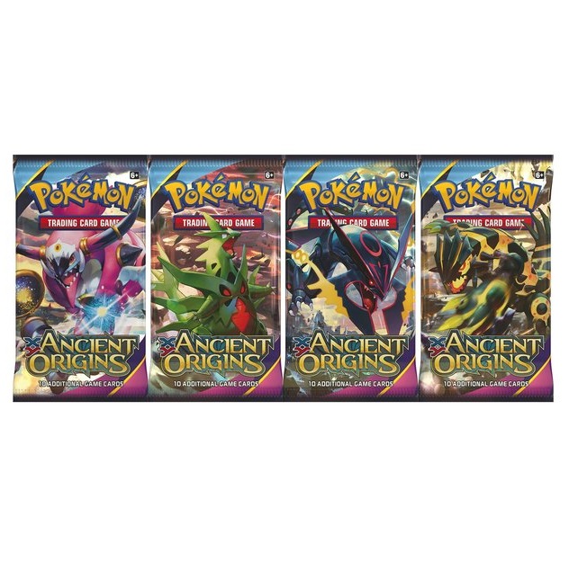 Pokémon TCG Ancient Origins Booster Packs x4 Pack Art Set 