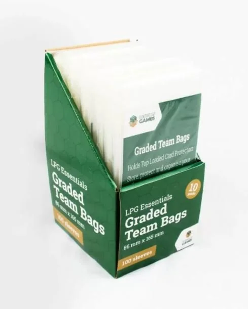 graded card team bags BCW Resealable Team Set Bags – 100 Count | Holds 35 Loose Cards or 5  Standard 35pt Toploaders | Fits Magnetics up to 108pt | Acid-Free Team Bags  for Trading Cards & Shipping : Toys & Games main image 1