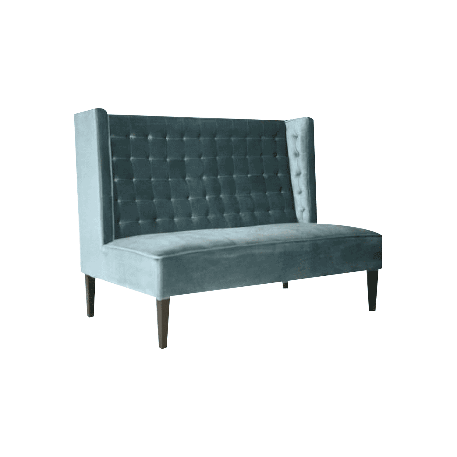 OSIAN HIGHBACK LOVESEAT — BLUEPRINT STUDIOS EVENT RENTALS SAN