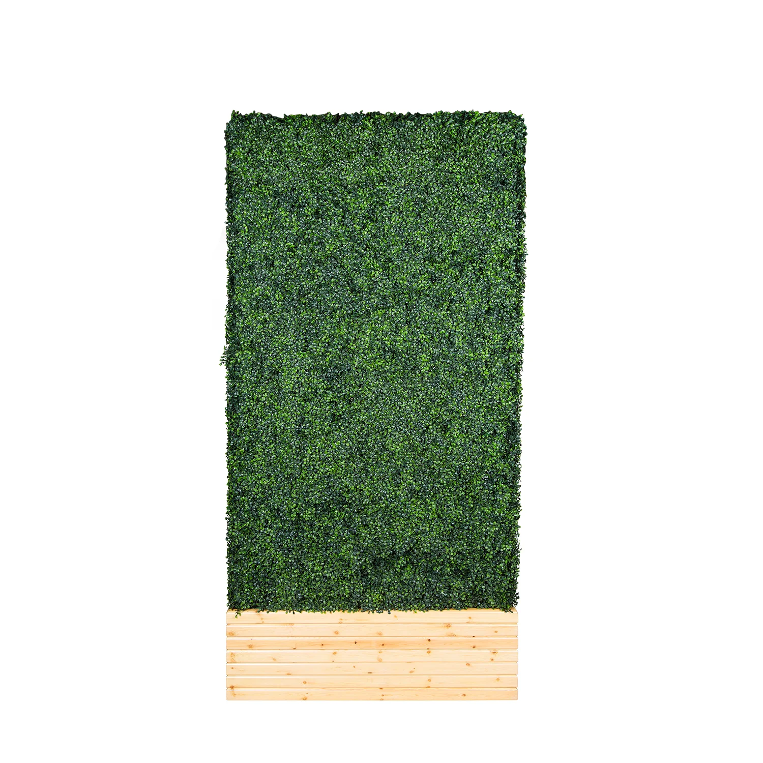 HEDGE WALL 8' NATURAL PLANTER — BLUEPRINT STUDIOS EVENT RENTALS SAN