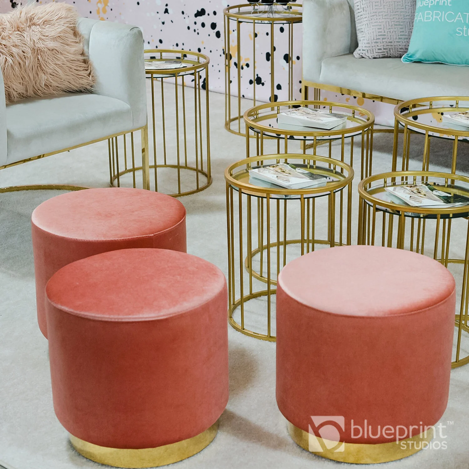 HARLOW OTTOMAN — BLUEPRINT STUDIOS EVENT RENTALS SAN FRANCISCO BAY AREA