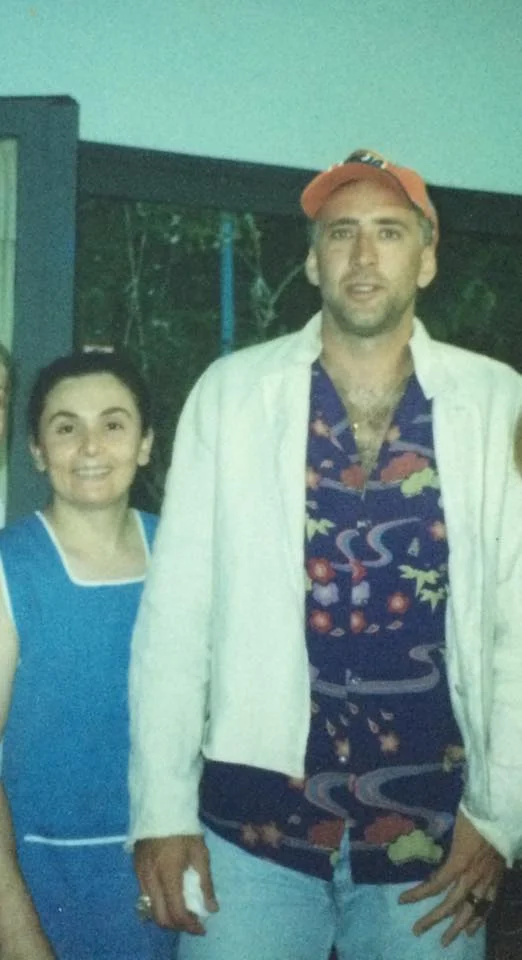 Nicolas Cage with Nikoleta