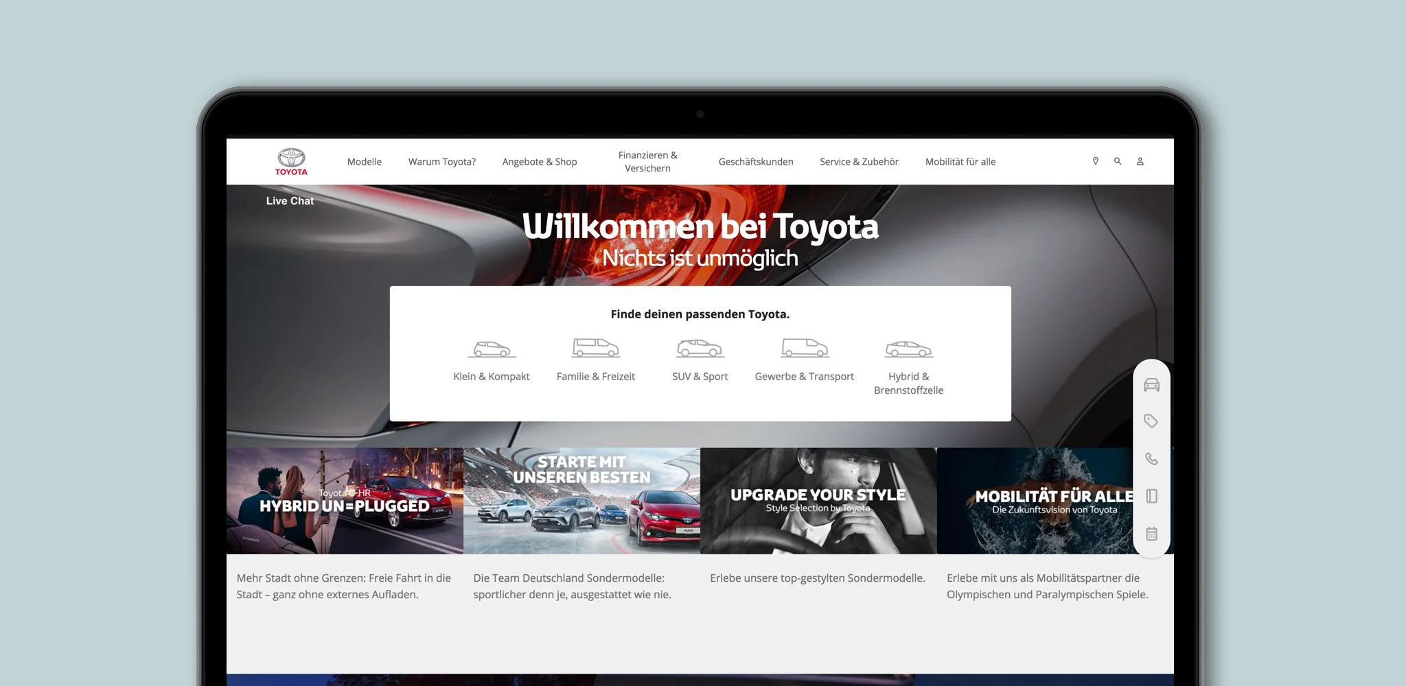 TOYOTA - WEBSITE (GERMANY)