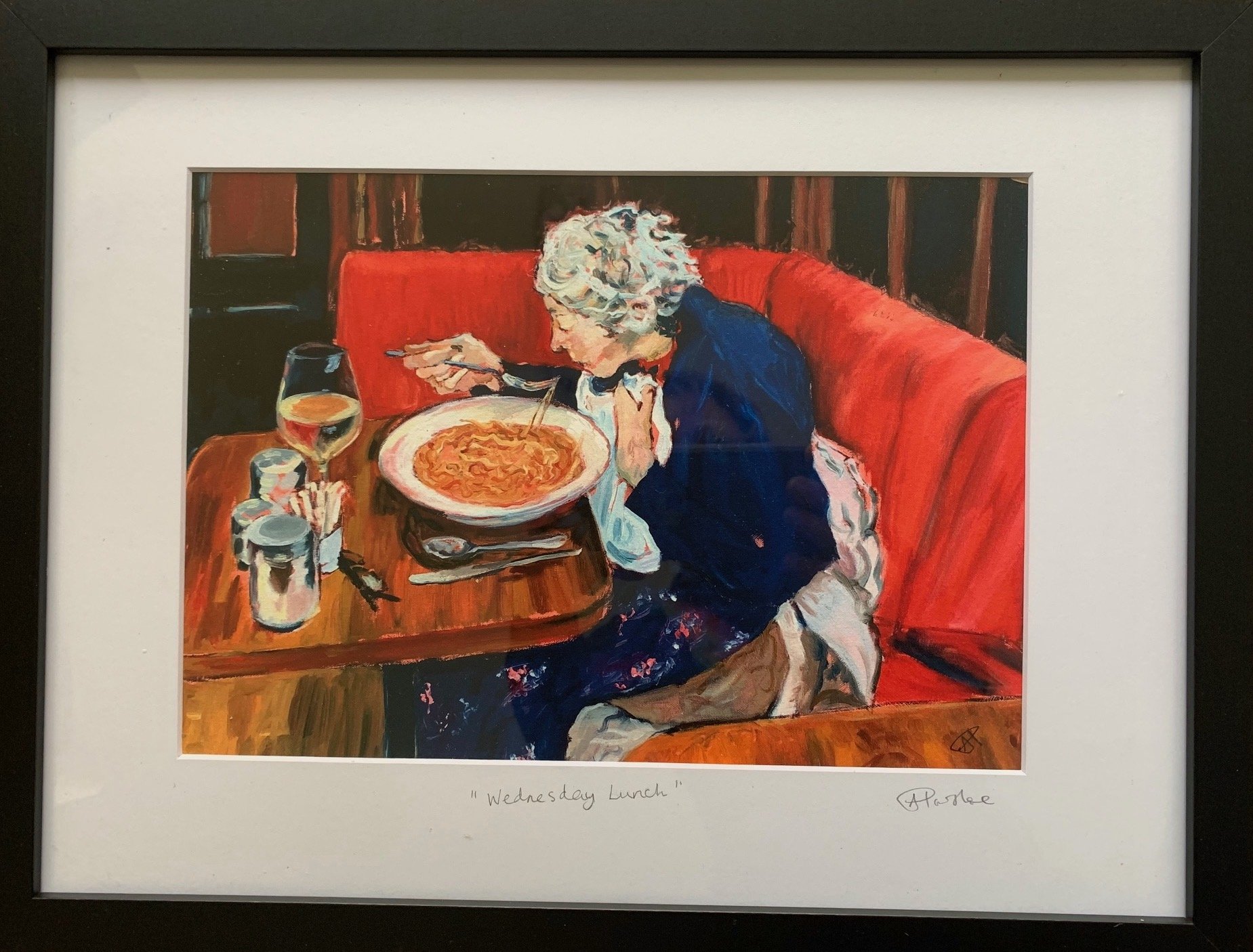 Framed print of Wednsday Lunch.jpg