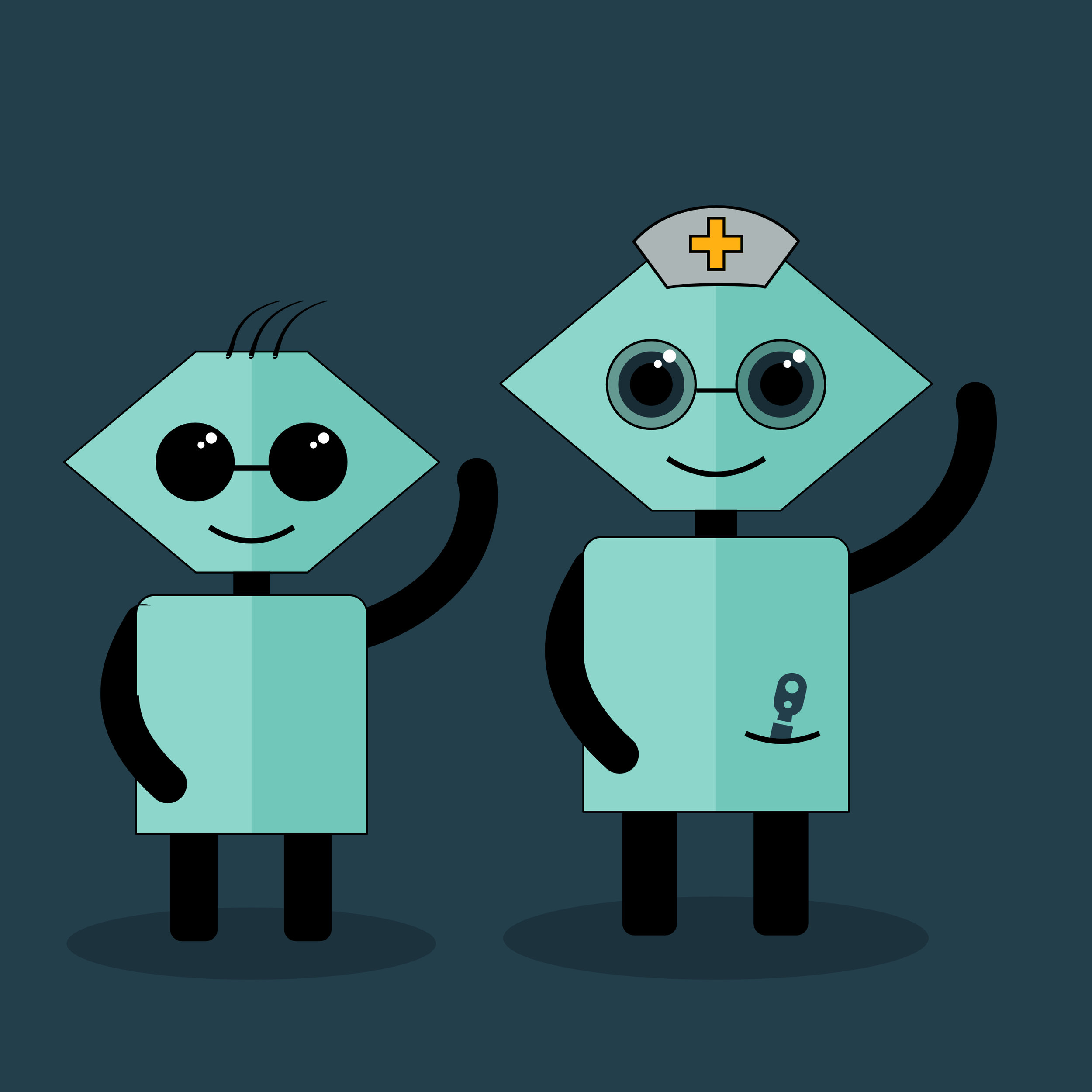 Character design done for an eye care chatbot, Adobe Illustrator
