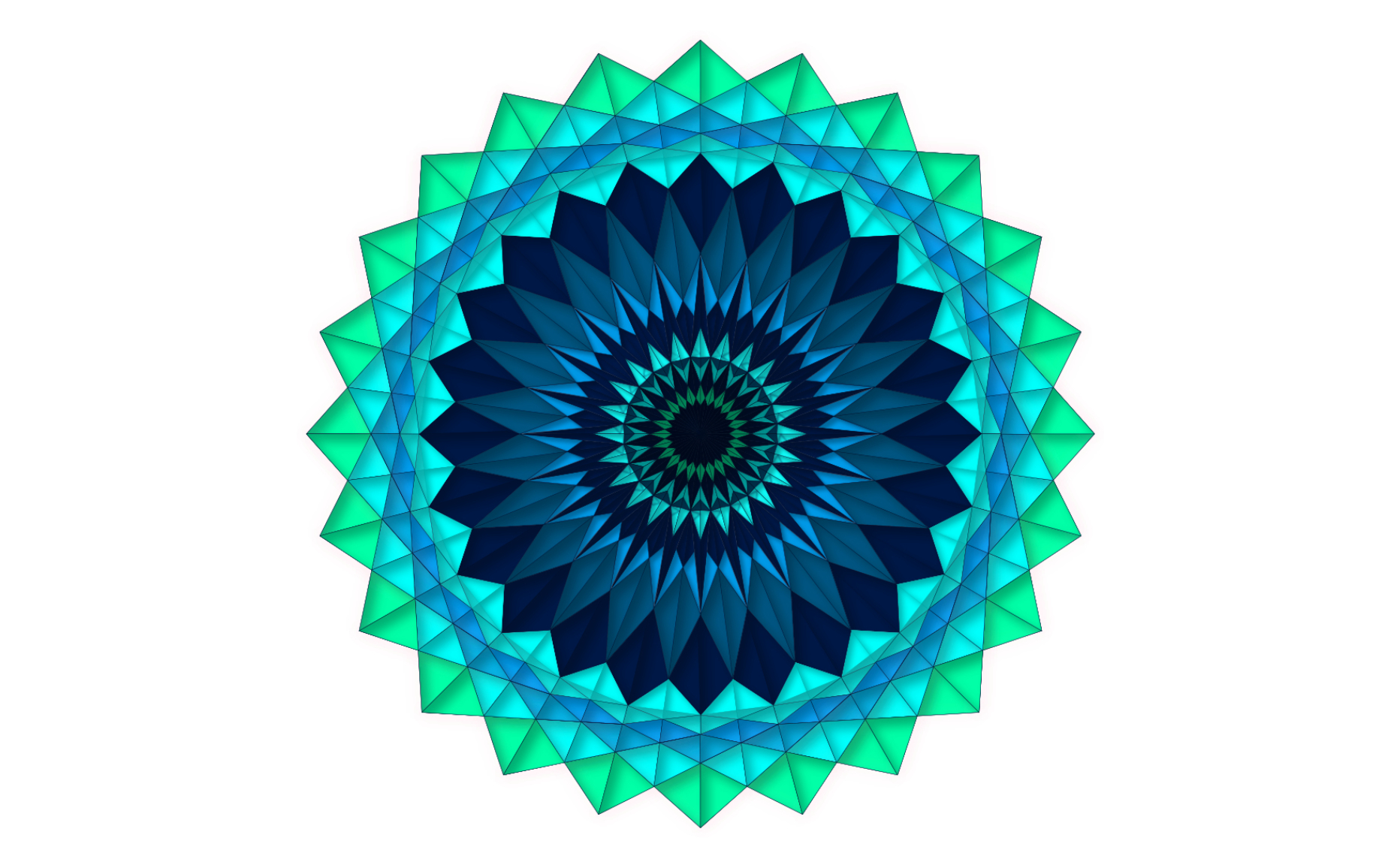  Vector art exploring symmetry and color, Adobe Illustrator