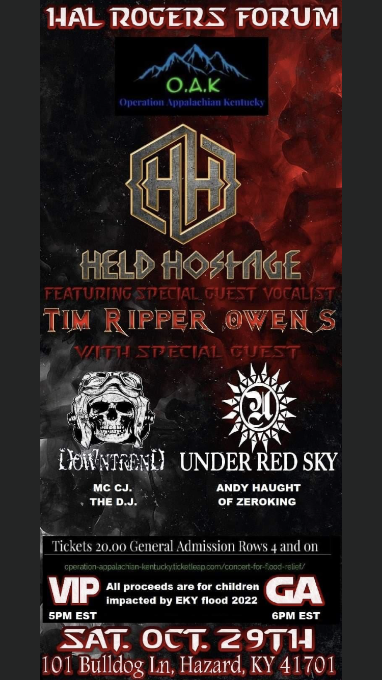 Held Hostage with Special Guest Vocalist Tim Ripper Owens Rocks Operations Appalachian Kids