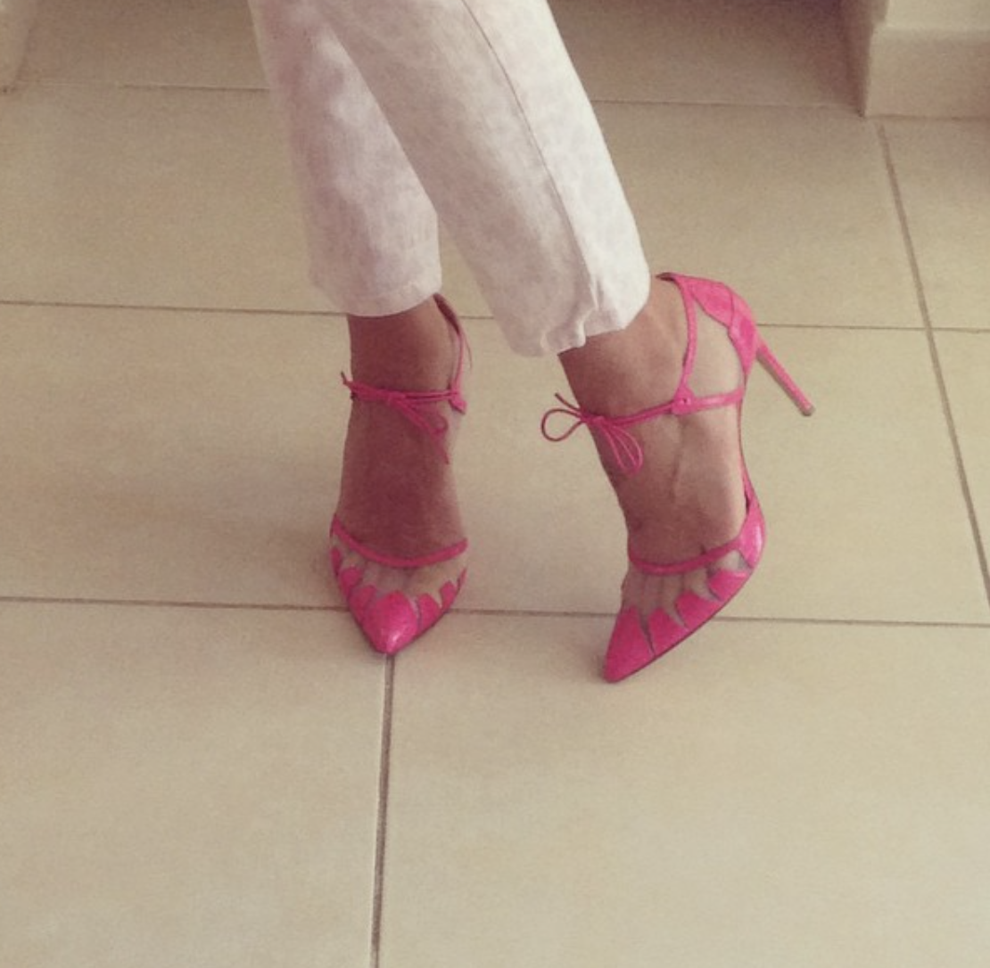 @ _mylifeinthesandpit_ Shoes of the day @biondacastana #biondacastana #girlinbc #fashion shoelover #currentelliot 🎀💖