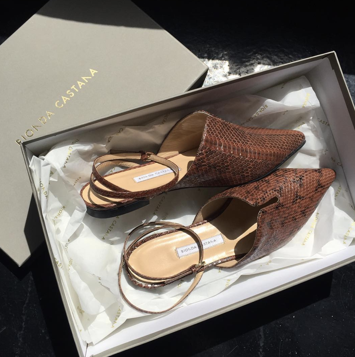 @ tomgreyhoundparis Upgrading your casual flat slippers with these stylish Bionda Castana babies 🙏🏻 Explore our new arrivals now in store ❤️ #tomgreyhoundparis #biondacastana #girlinbc