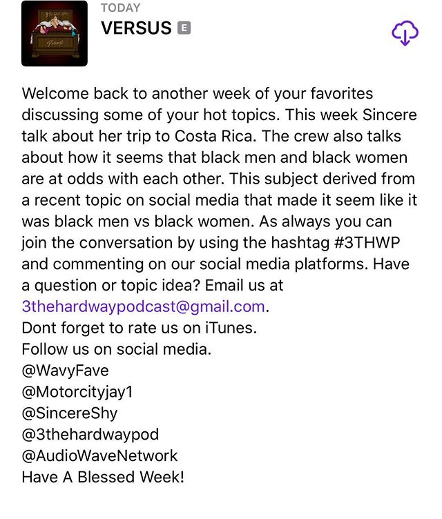 Sorry for the delay but the new Episode is Up. , Comment , Like, And Share. Remember to rate on #Itunes!