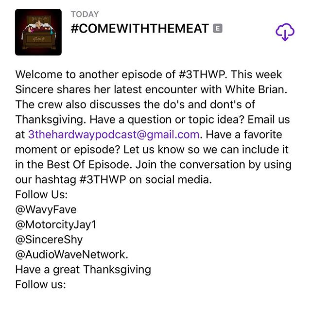 #Issa #thanksgivingwithblackfamilies episode . Tell us your do’s or no’s for #thanksgiving .