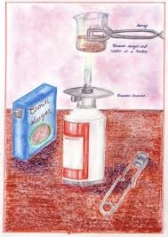 Organic Chemistry thematic lesson book illustration