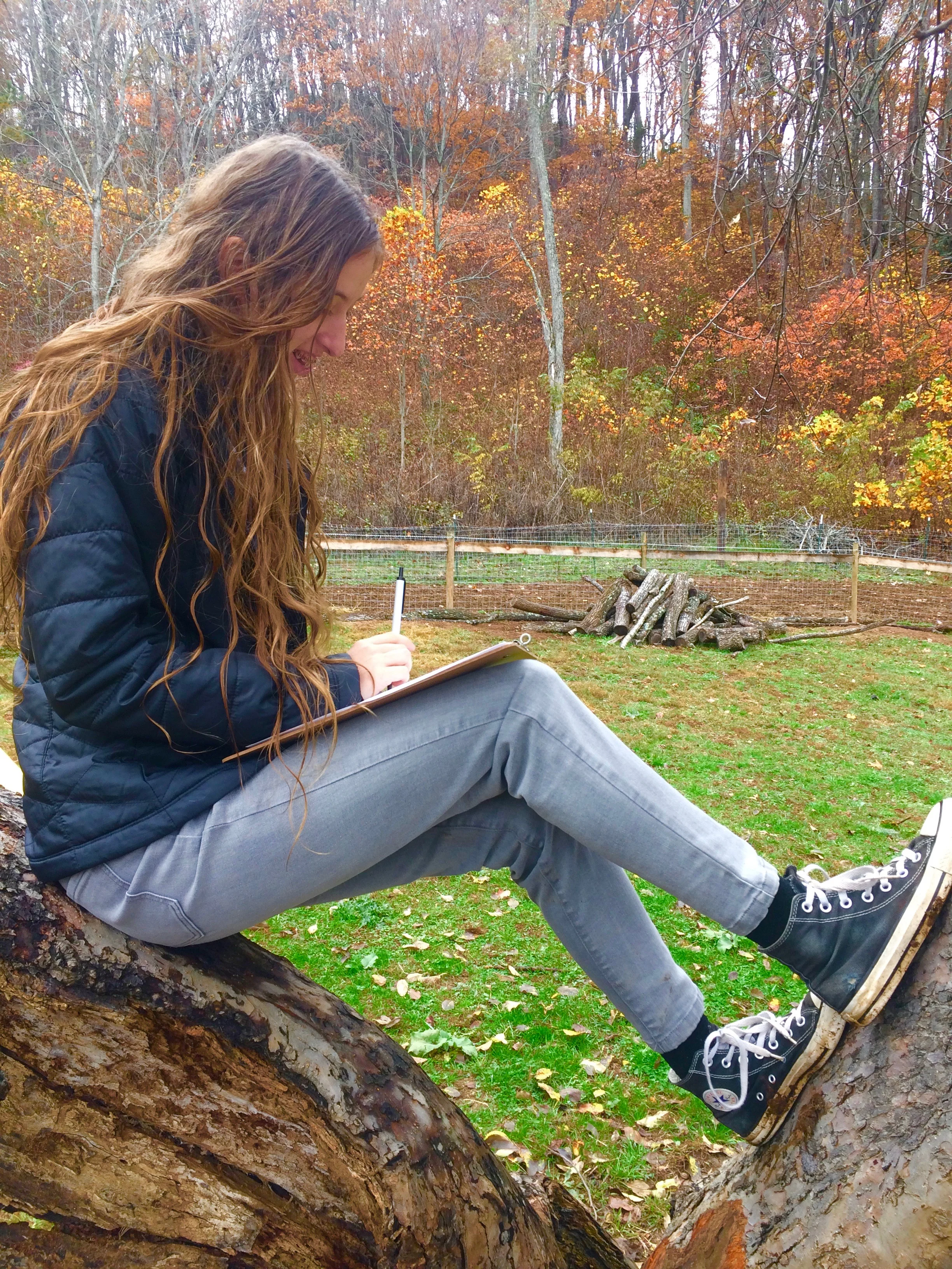 Contemplative writing during Language Arts focus class