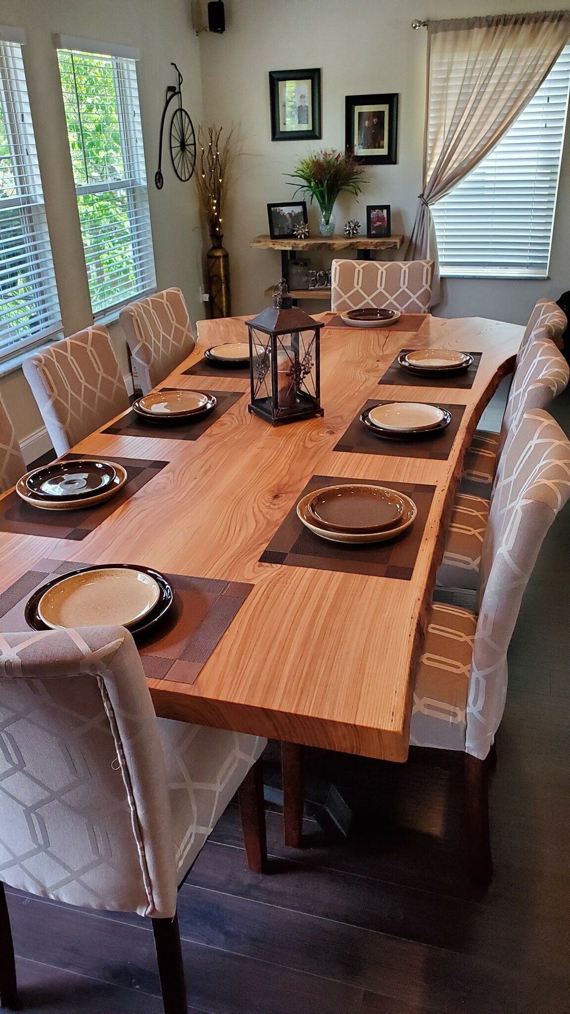 Ash Bookmatched Dining Table