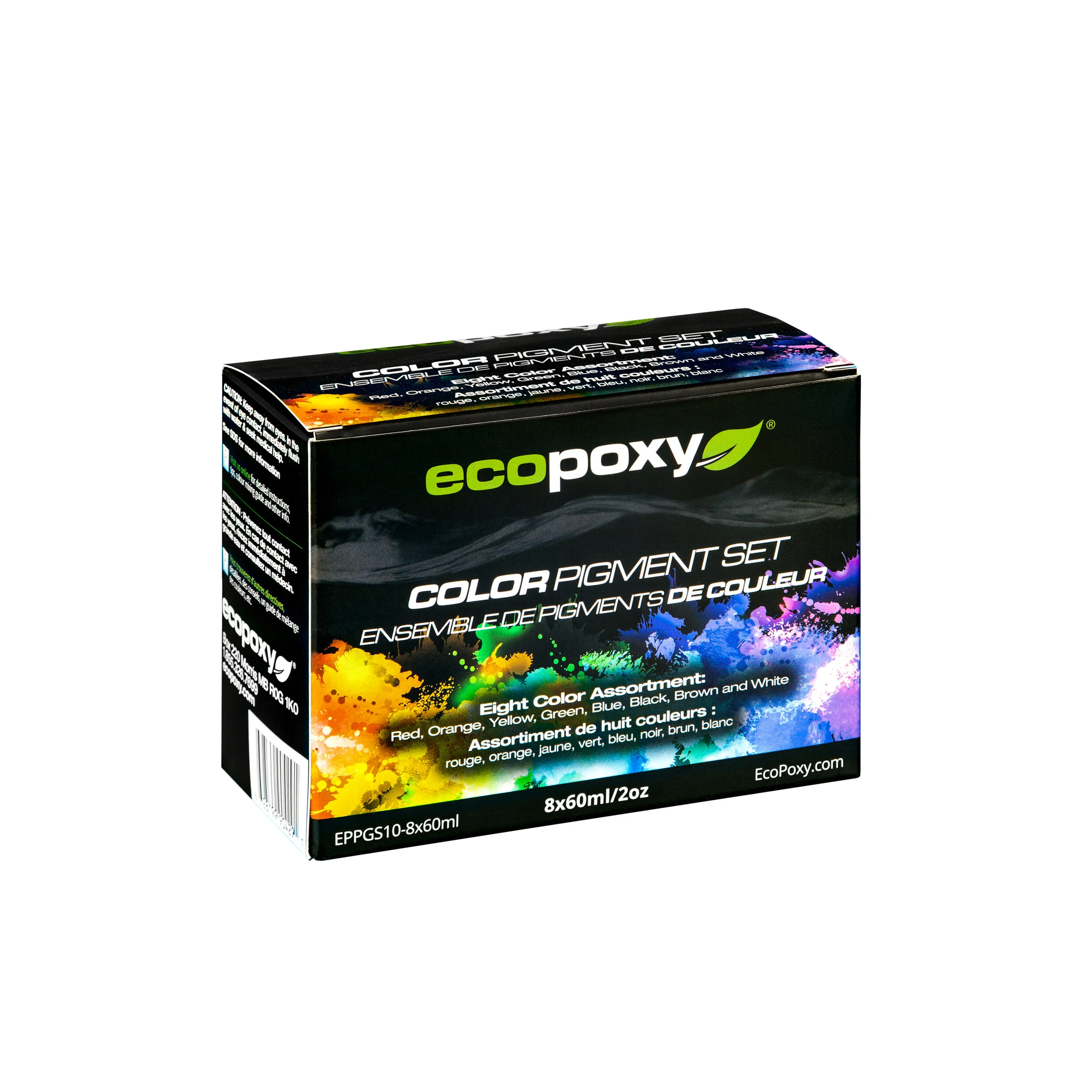 EcoPoxy 8 Color Liquid Pigment Set (60ml)