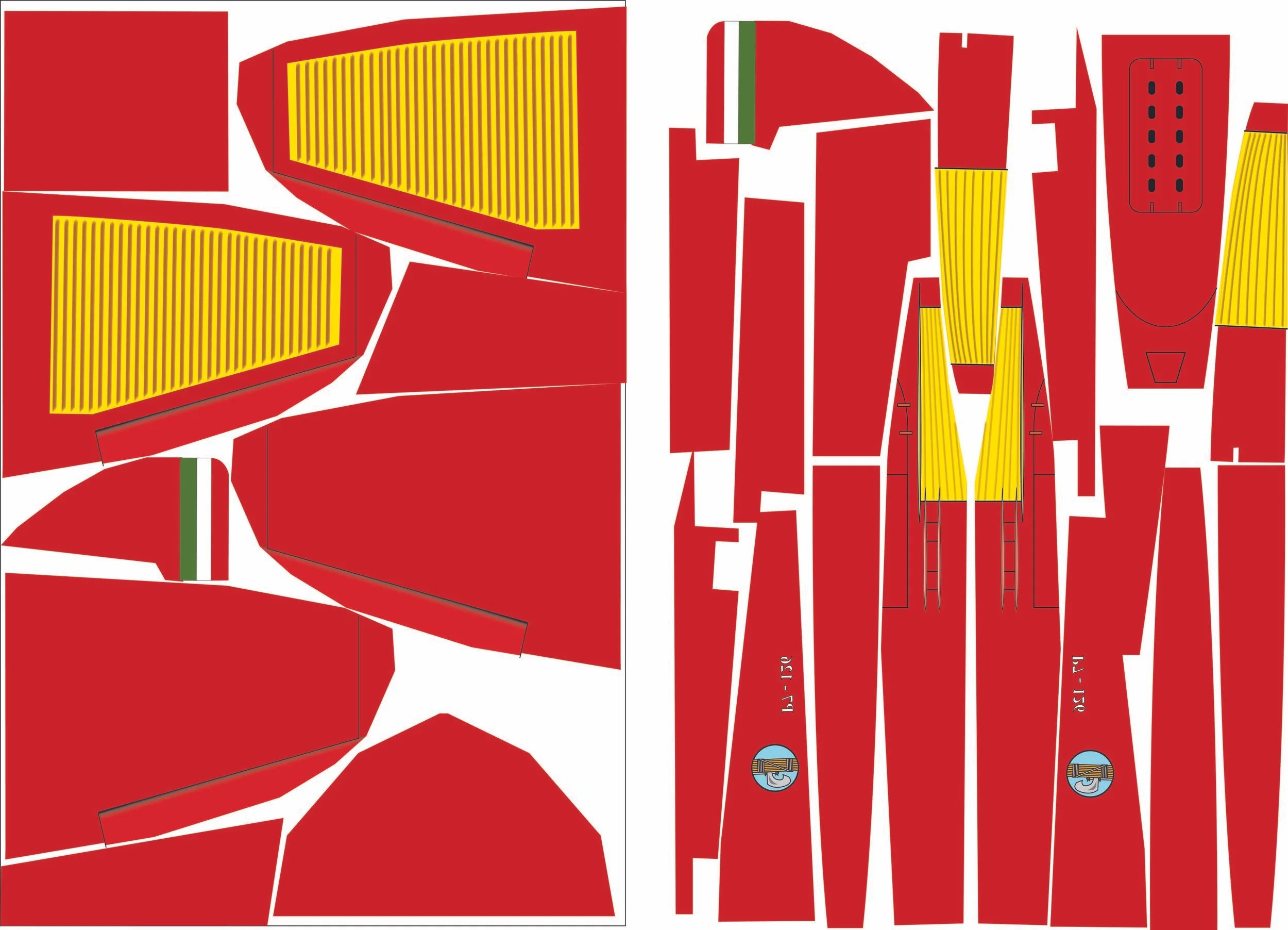 Piaggio P.C. 7 Dime scale tissue