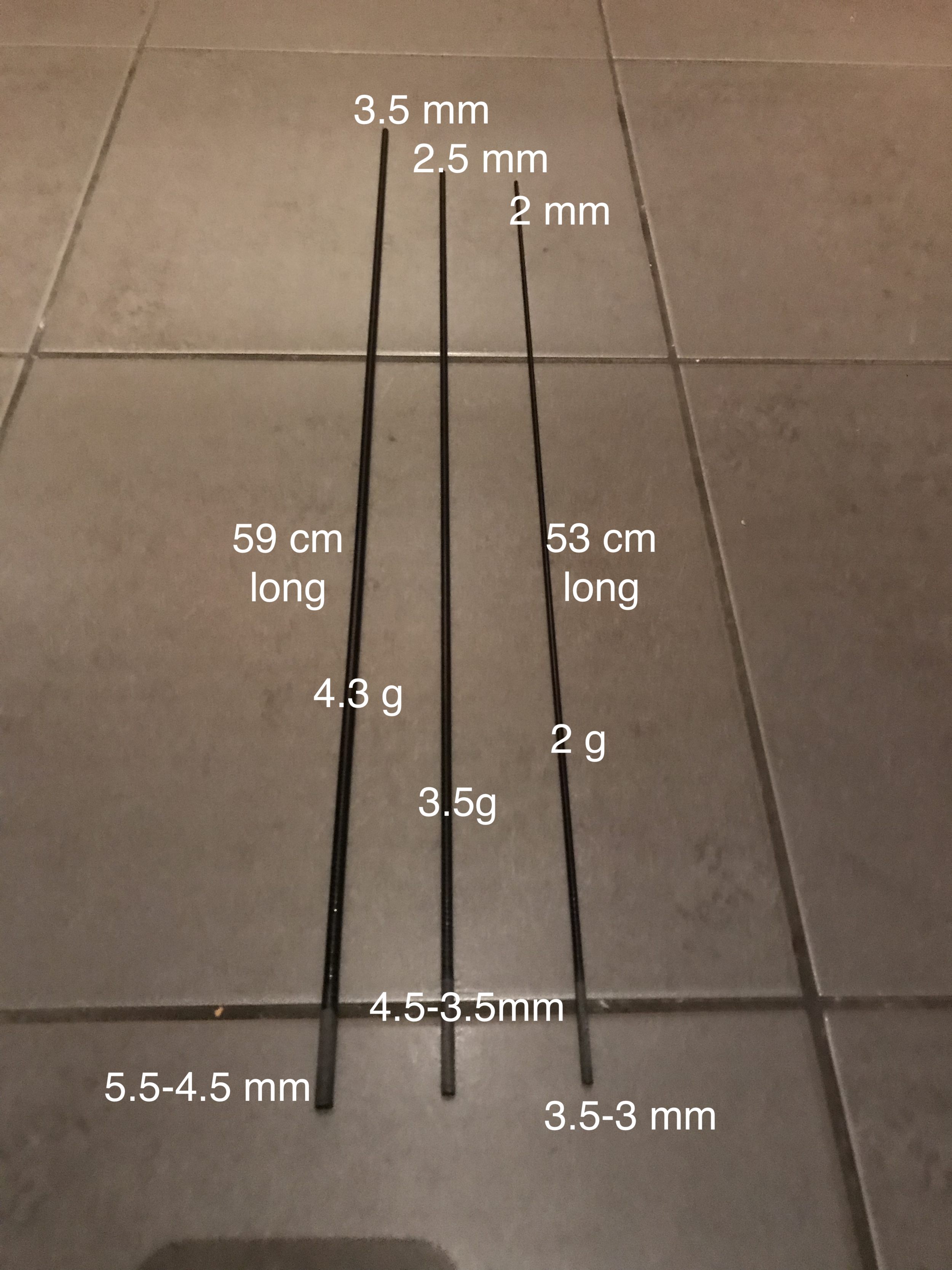 Cat glider Carbon booms