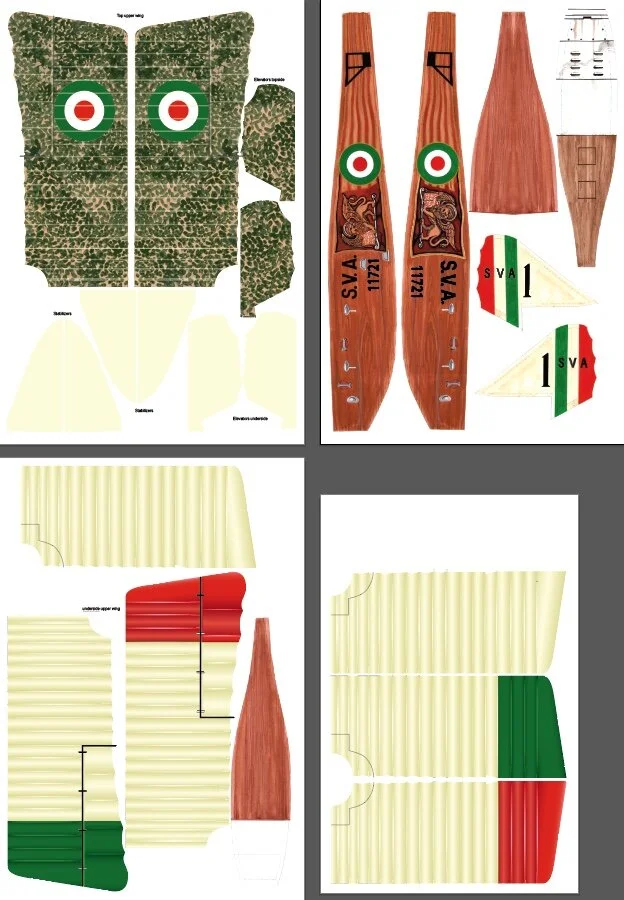 Ansaldo SVA-5 tissue art