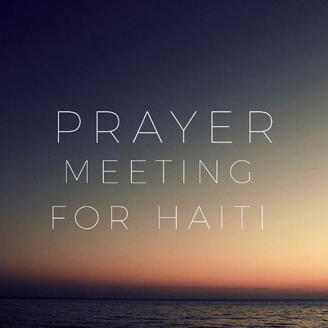 Join us tonight at 5 in the cafe to pray over Haiti.