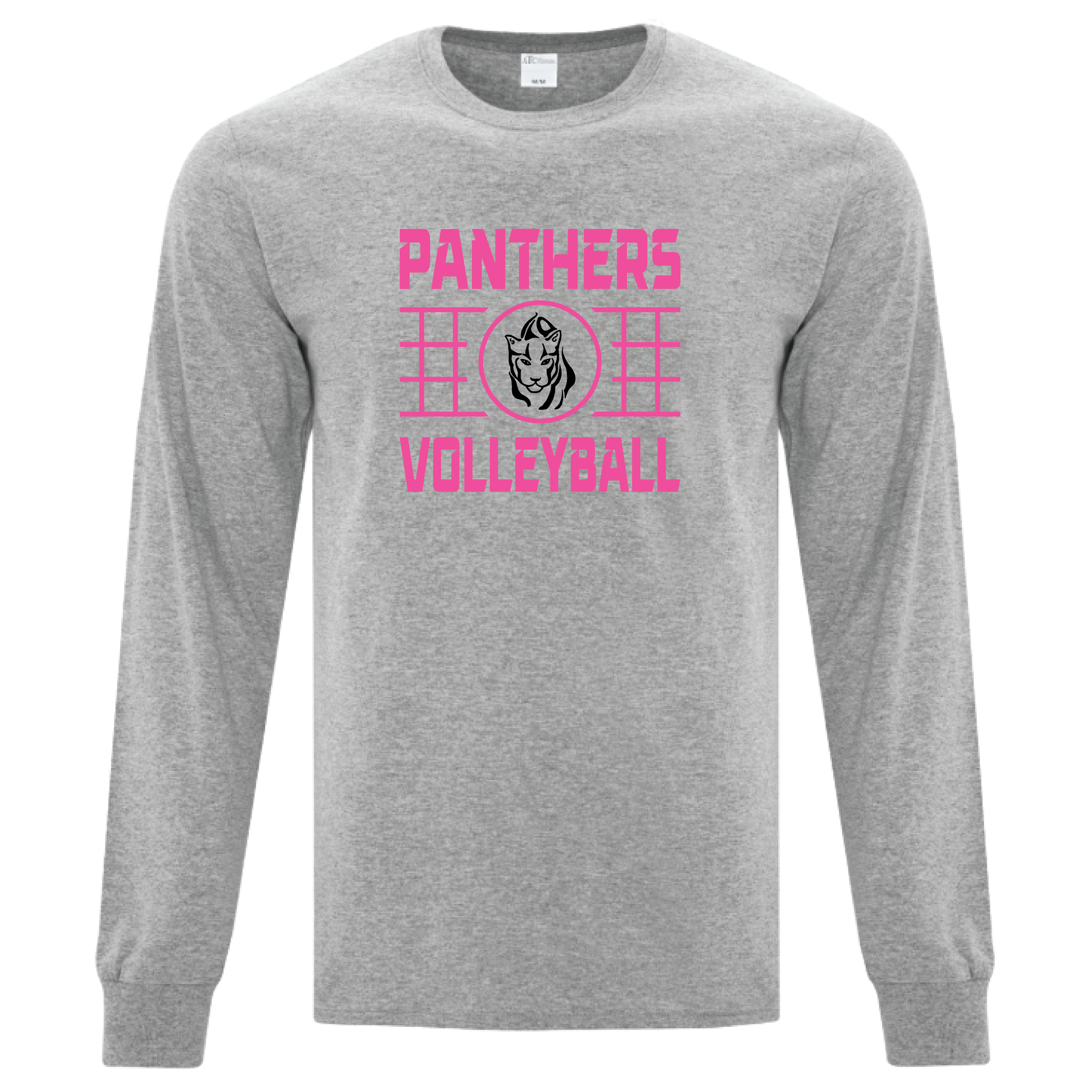 PV - ATC Adult Cotton LS - ATC1015/Athletic Heather (Net logo)