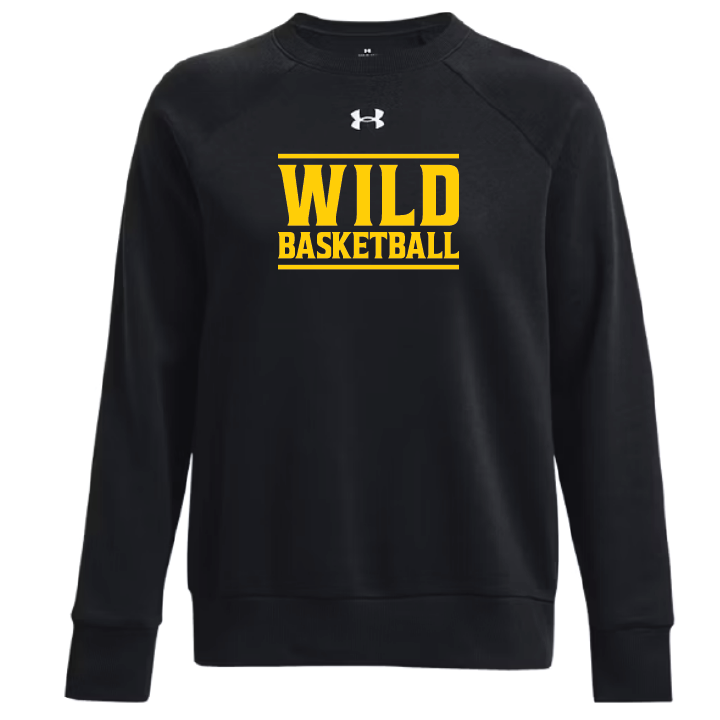 PWBB - UA Women's Rival Fleece Crew - 1379508-001 (Wild Basketball)