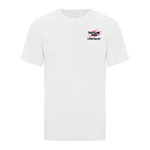 Claw - ATC Adult Everyday Cotton Tee - ATC1000/ White (Front/Back)