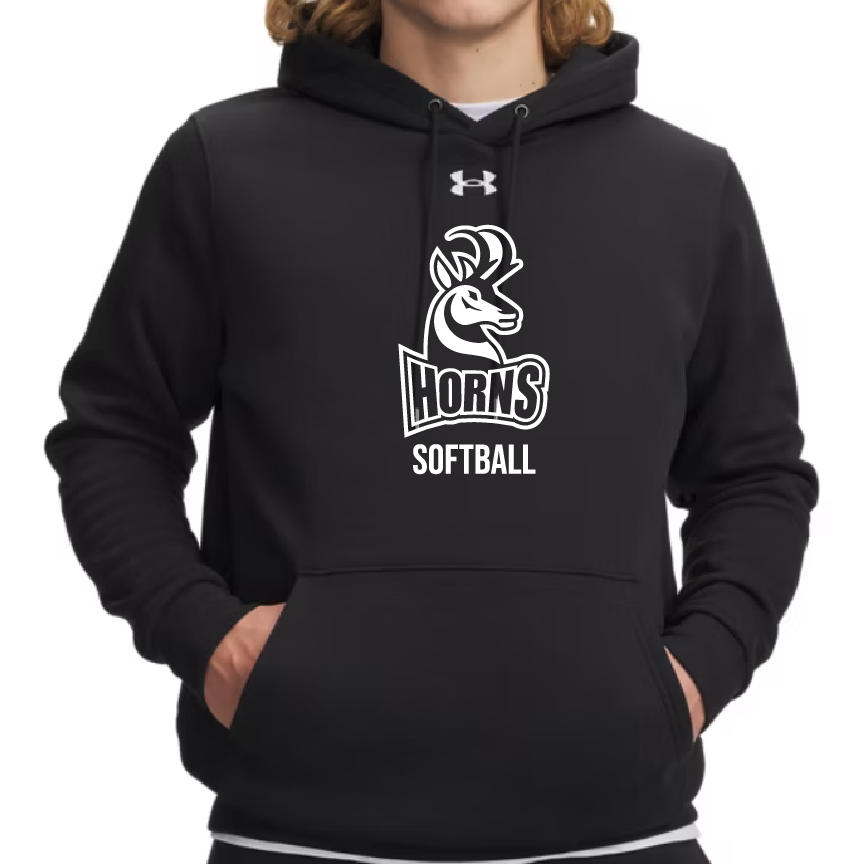 Horns Softball - UA Men's Icon Fleece Hoodie - 6014161-001