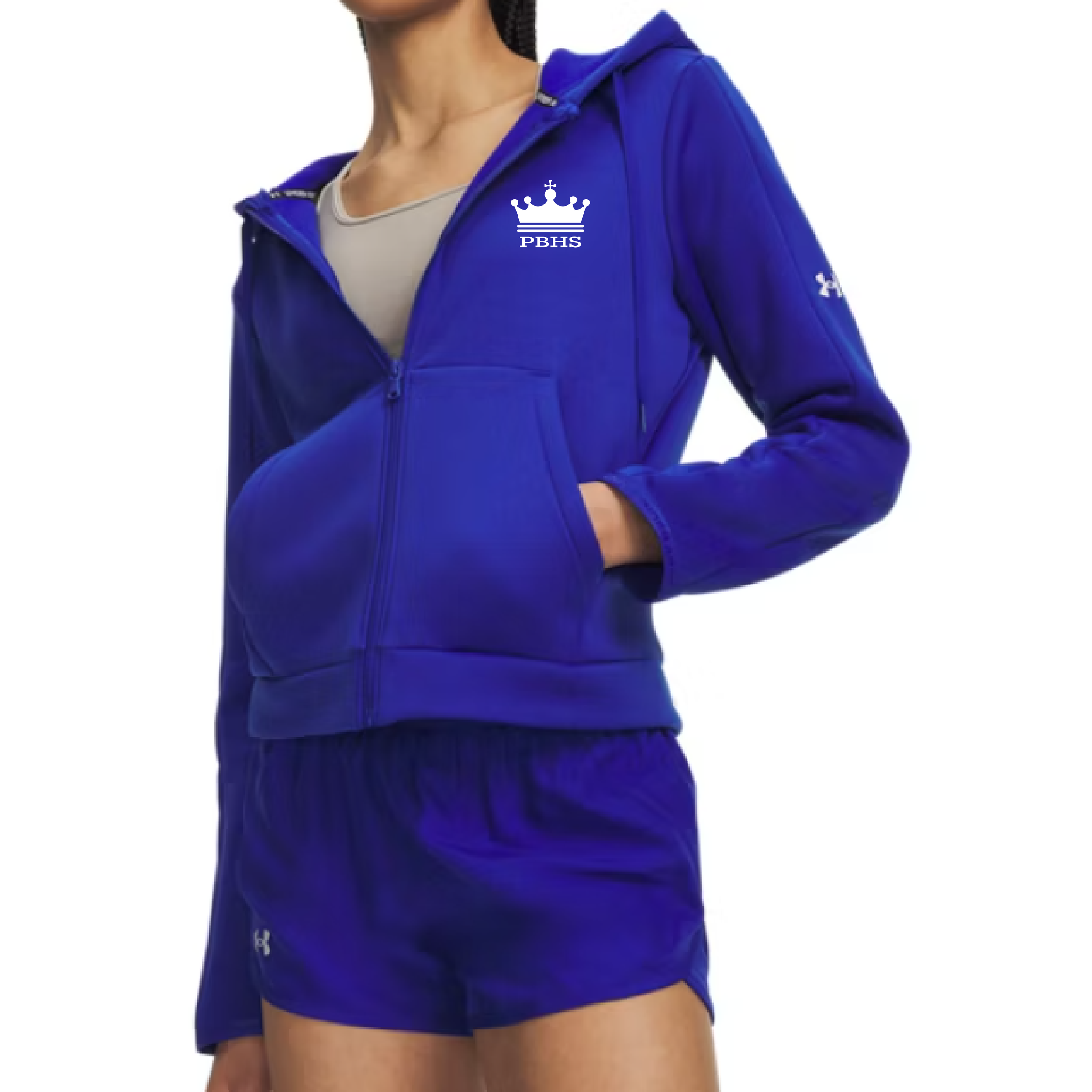 PBHS - UA Women's Armour Fleece FZ Hoodie - 6010941-400