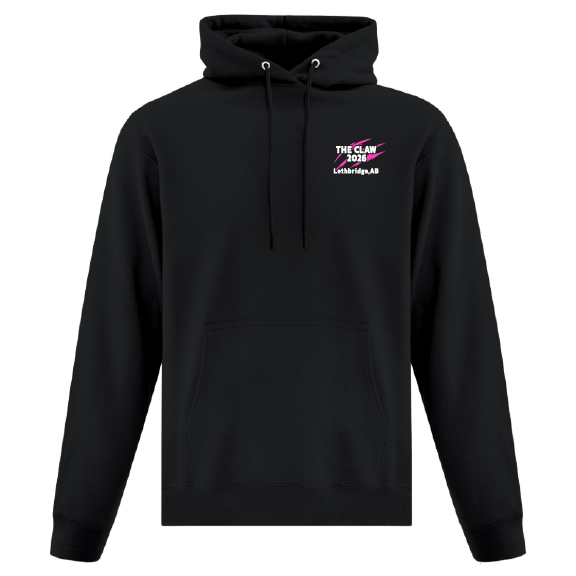 Claw - ATC Adult Everyday Fleece Hoodie - ATCF2500/Black (Front/Back)