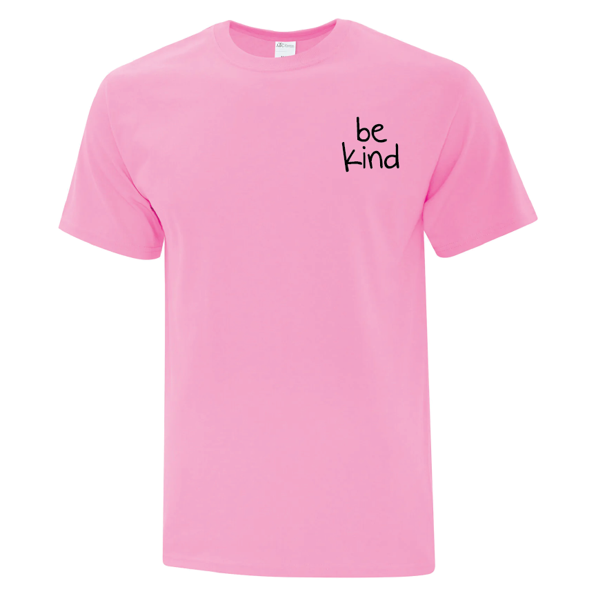CTK - ATC Adult Cotton Tee - ATC1000/Candy Pink (Small Be Kind)