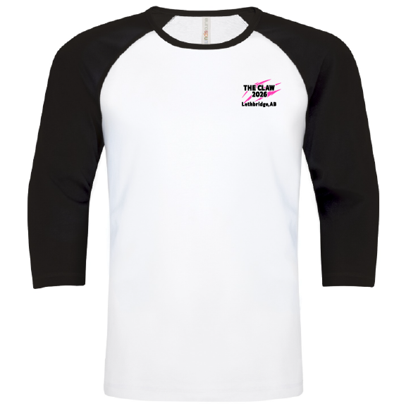 Claw - ATC Adult Europsun Baseball Tee - ATC0822 - Black/White (Front/Back)