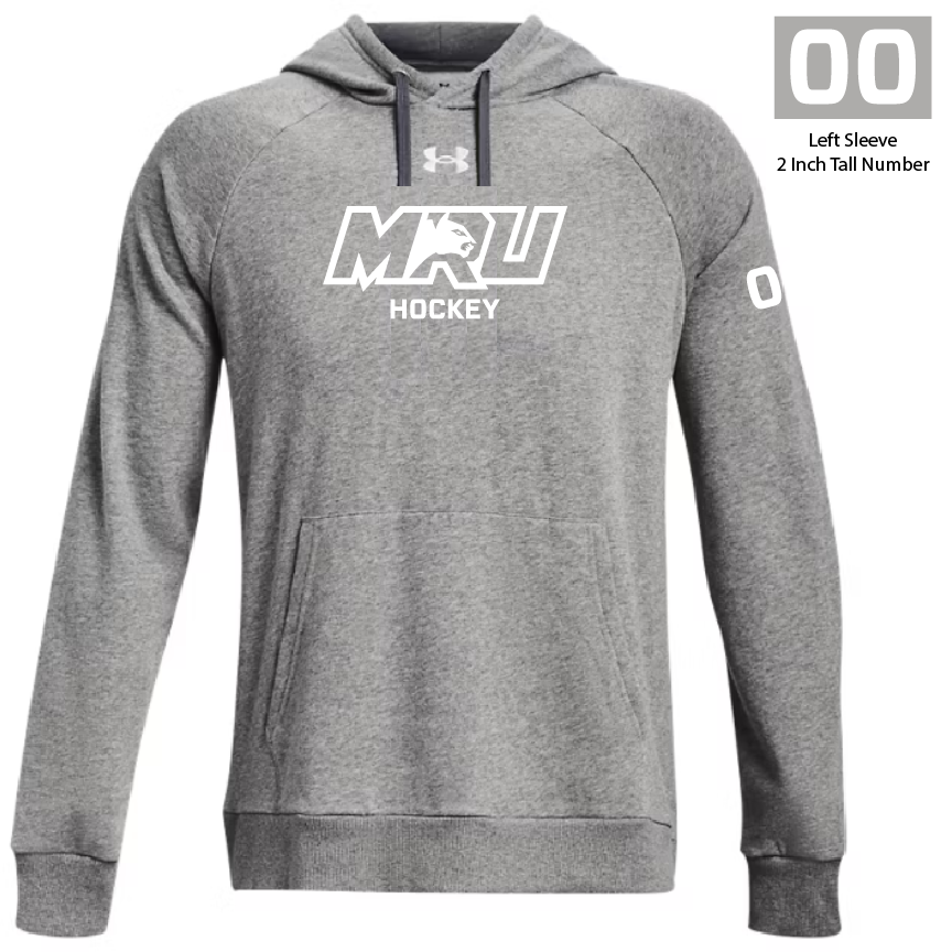 MRUWH - UA Men's Rival Fleece Hoodie - 1379757-025 (Number)