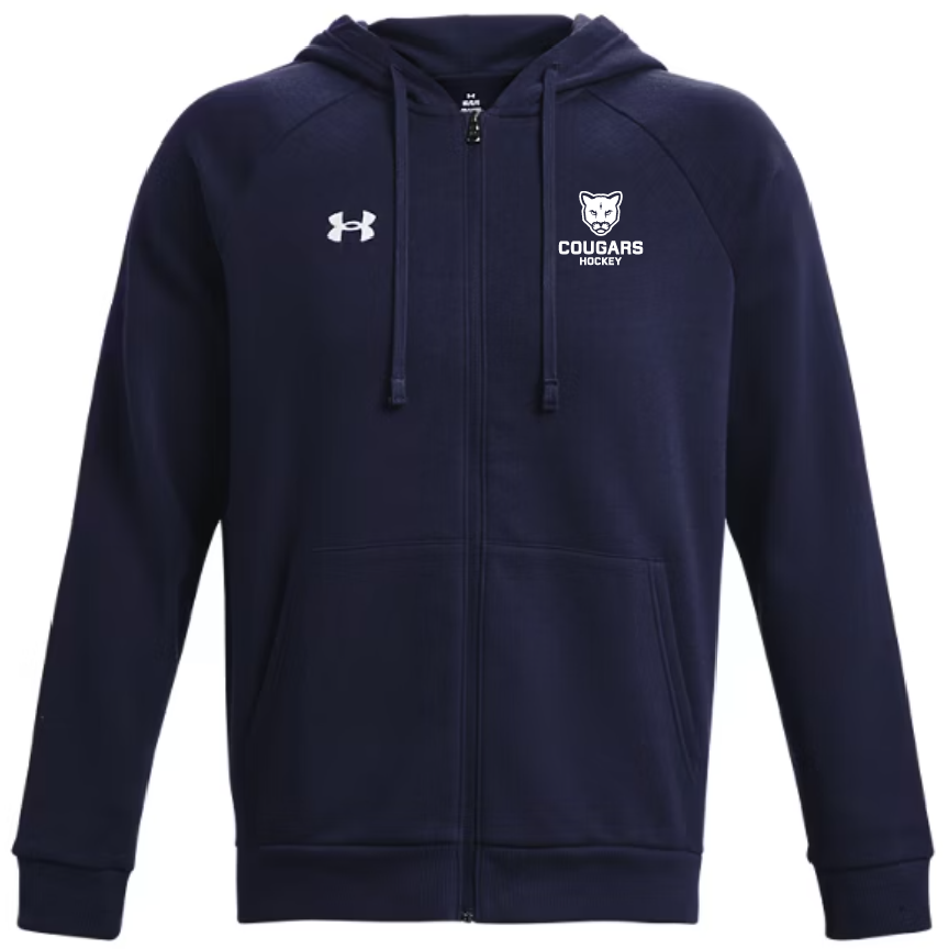 MRUWH - UA Men's Rival Fleece Full Zip Hoodie - 1379767-410