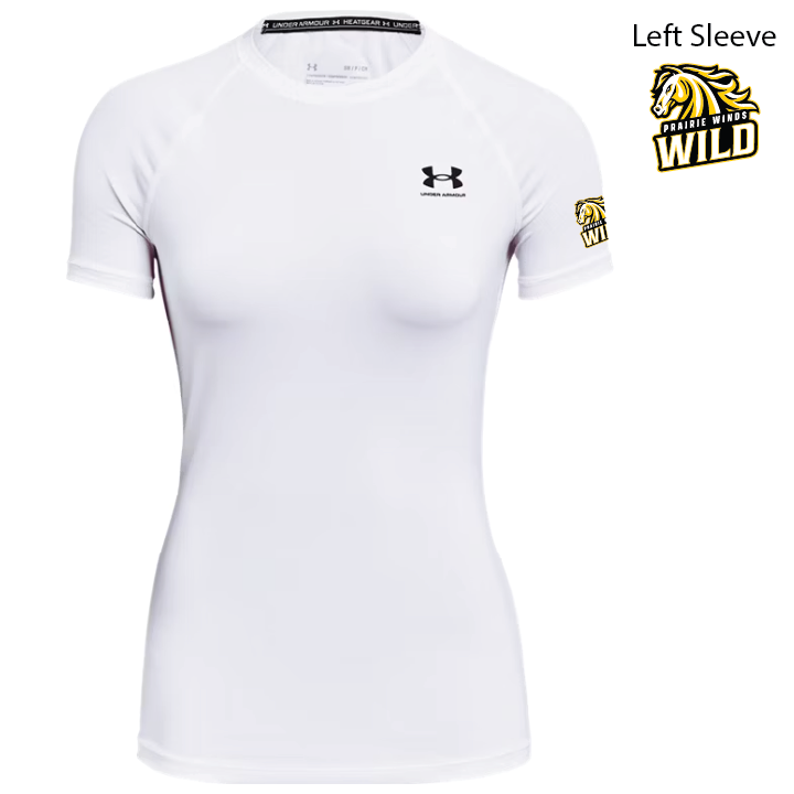 PWBB - UA Women's HeatGear Compression SS - 1365460-100