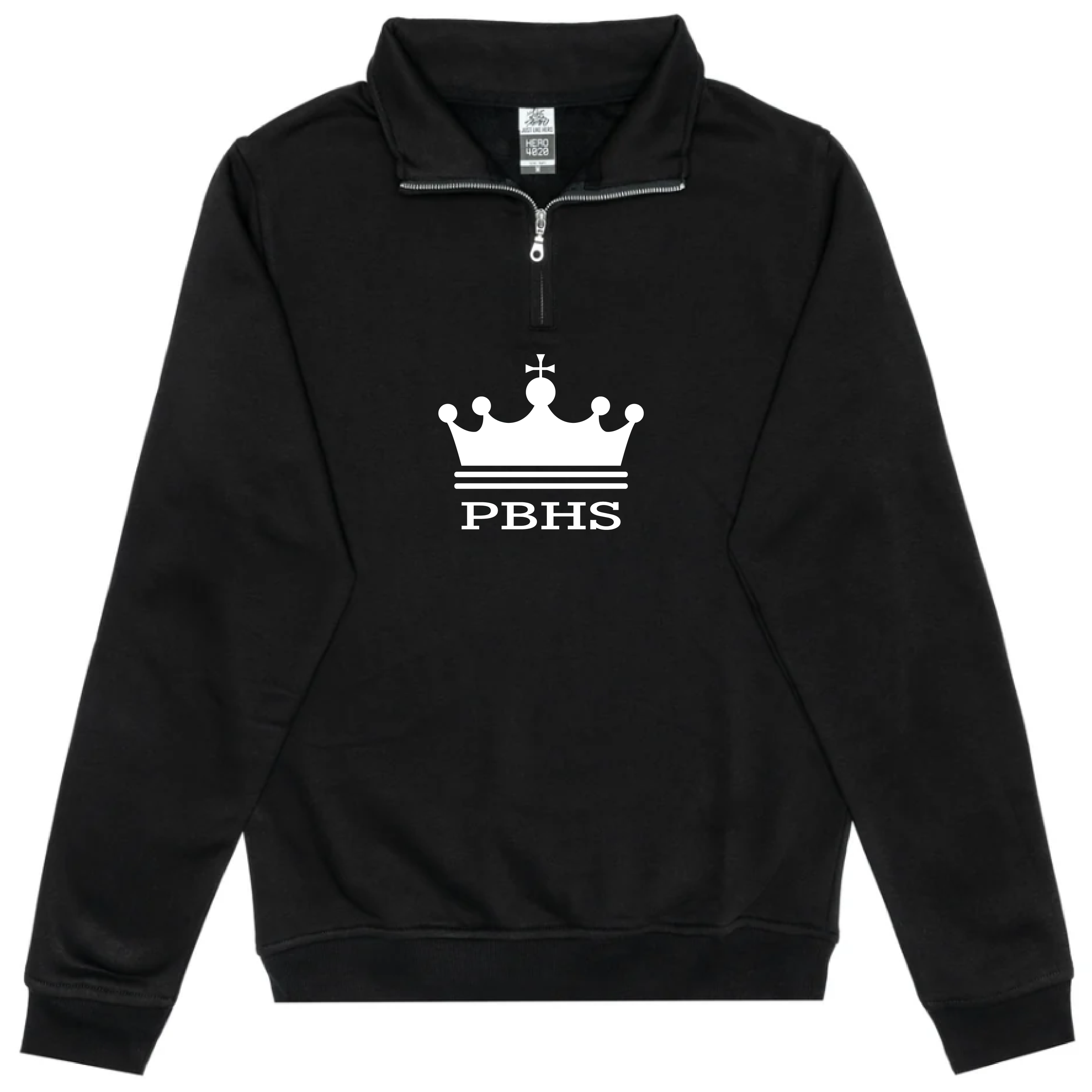PBHS - Just Like Hero Unisex 1/4 Zip Sweater - 4020/Black