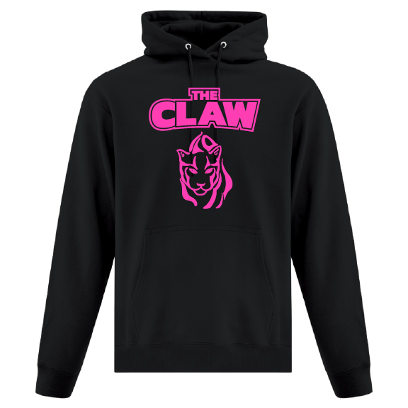 Claw - ATC Adult Everyday Fleece Hoodie - ATCF2500/Black (Pink)