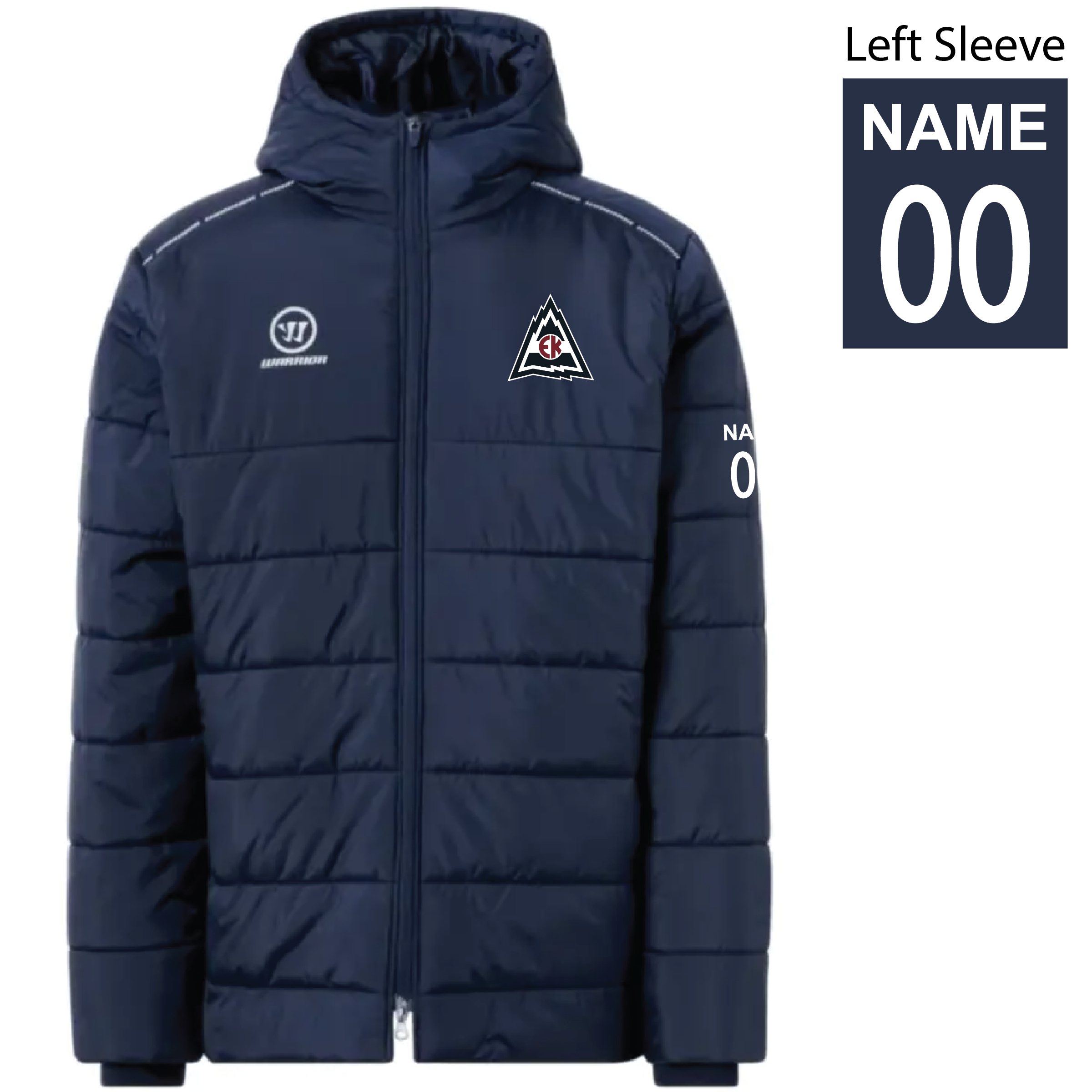 EK Avs - Warrior Youth Stadium Jacket - WJJ3449/Navy (Name/Number)