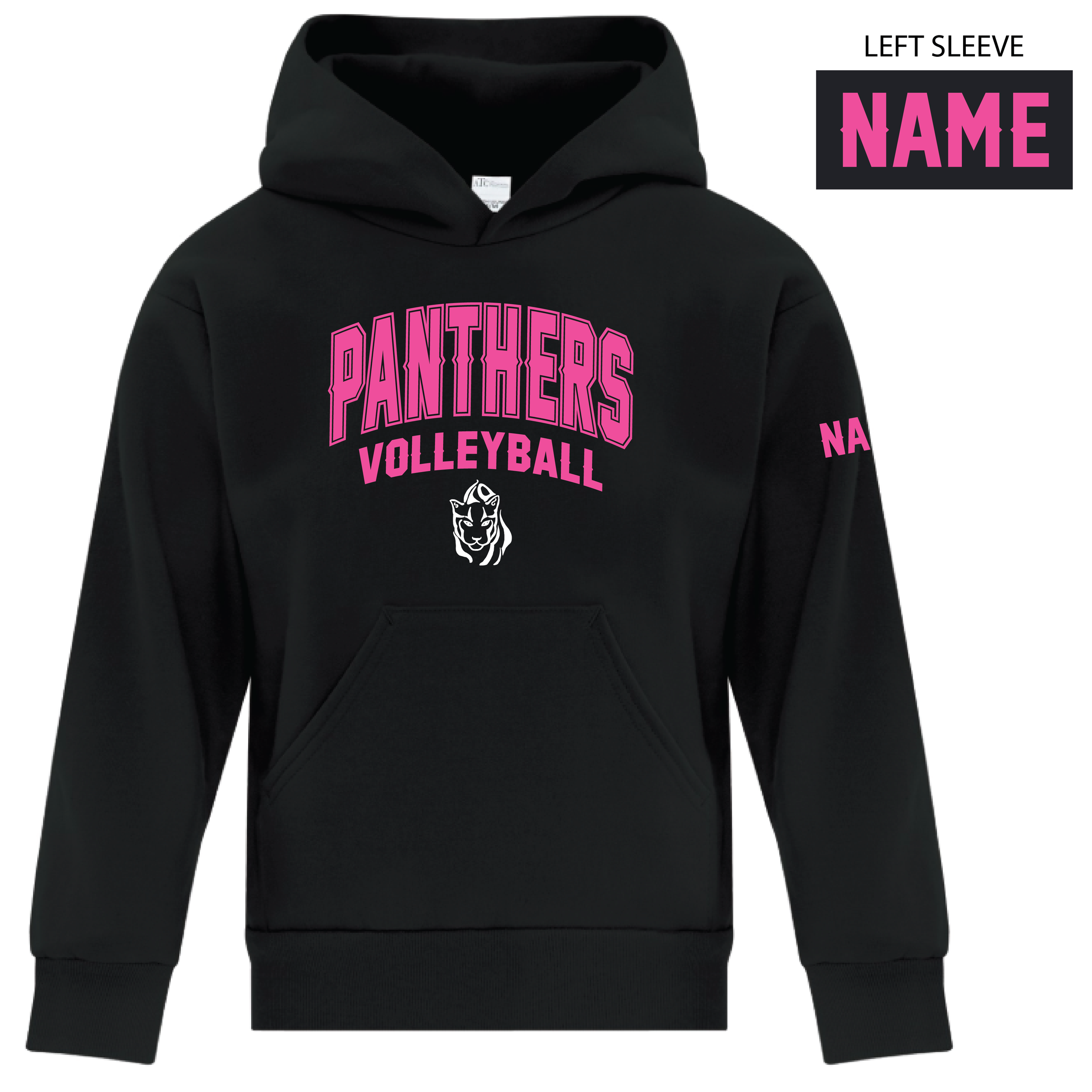 PV - ATC Youth Fleece Hoodie - ATCY2500/Black (Name)