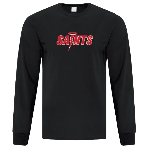 Saints - ATC Adult Everyday Cotton LS - ATC1015/Black