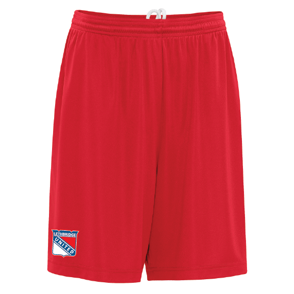 United - ATC Adult Pro Team 7'' Shorts with Pockets - S357P/Red