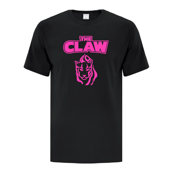 Claw - ATC Adult Everyday Cotton Tee - ATC1000/Black (Pink)