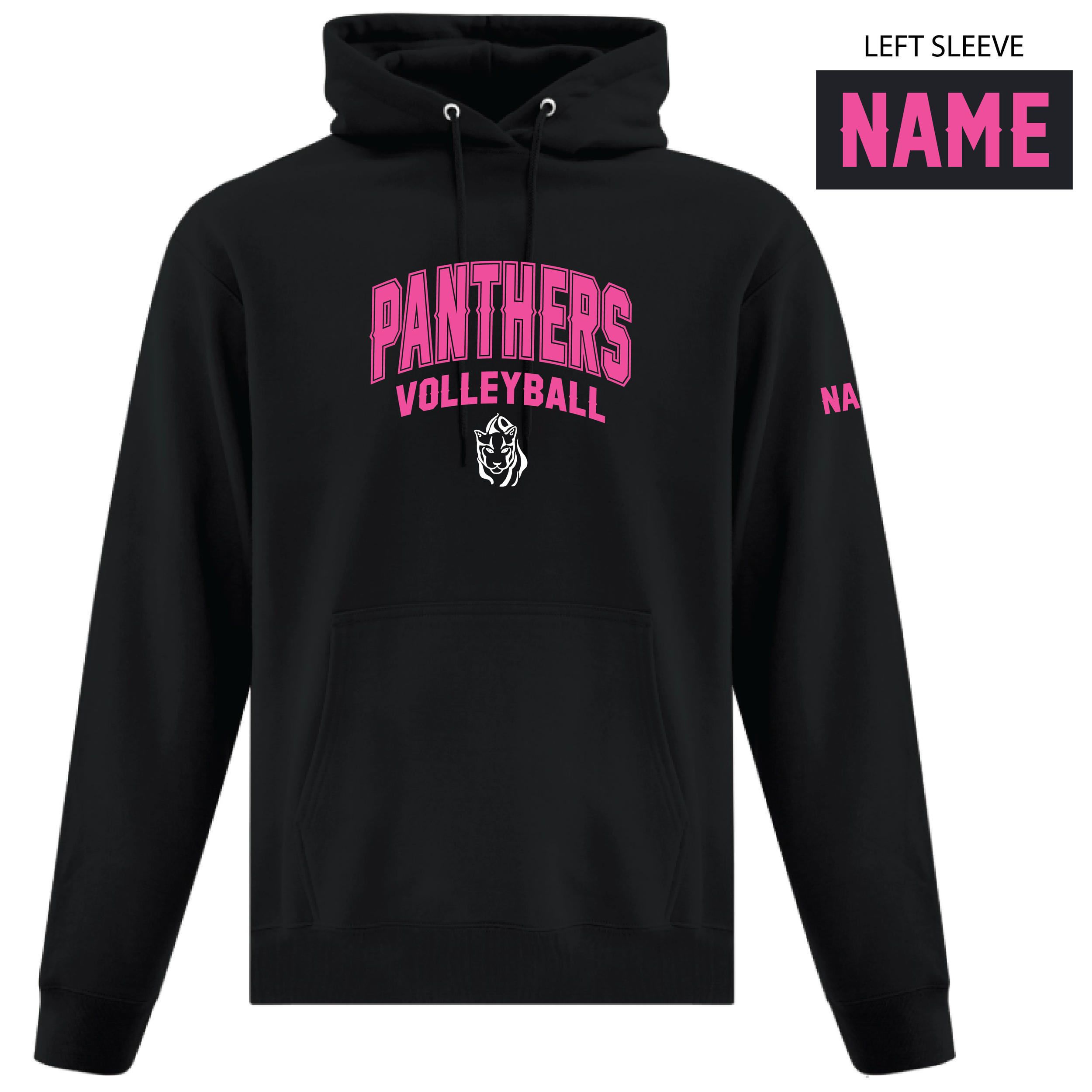 PV - ATC Adult Fleece Hoodie - ATCF2500/Black (Name)