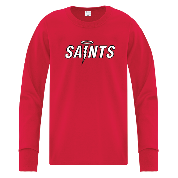 Saints - ATC Youth Everyday Cotton LS - ATC1015Y/Red